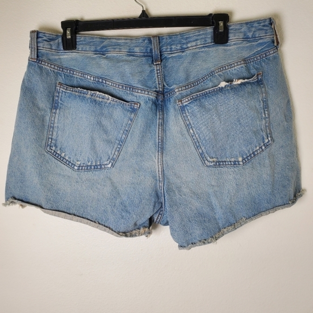 Universal Thread Women's Button Fly Distressed Blue Denim Jean‎ Shorts Jorts - Picture 8 of 12